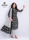 Aaliza Black & White Vol 4 By Deeptex Readymade Kurti Pant With Dupatta